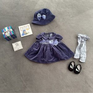 Bitty baby Purple Velveteen set